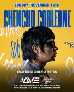 “Chencho Corleone en concierto en The Ave Live, Philadelphia – 16 de noviembre de 2025”