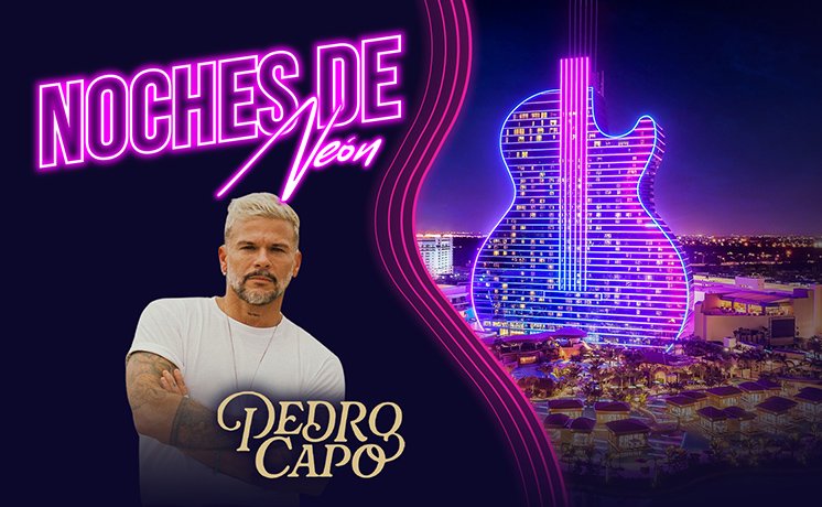 Pedro Capó llega a Hollywood, FL el 24 de octubre con “Noches de Neón”, un concierto poolside con open bar premium y ambiente exclusivo 21+.